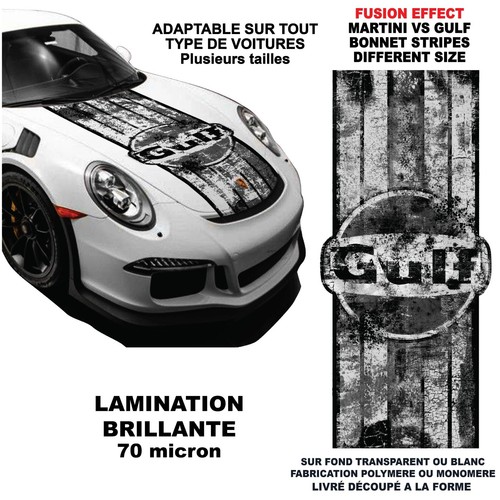 Bonnet martini gulf racing - martini, vs