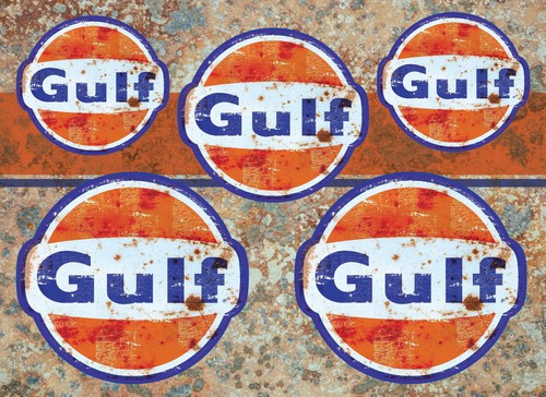 Lot autocollants gulf look - d'autocollants,