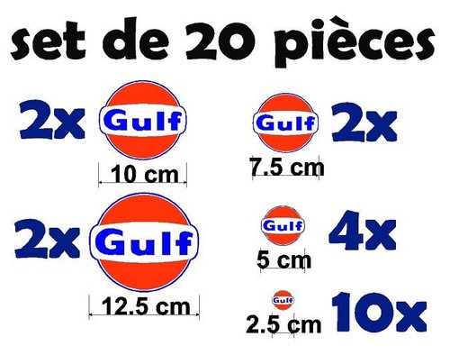 Sticker autocollant gulf lot - sticker,