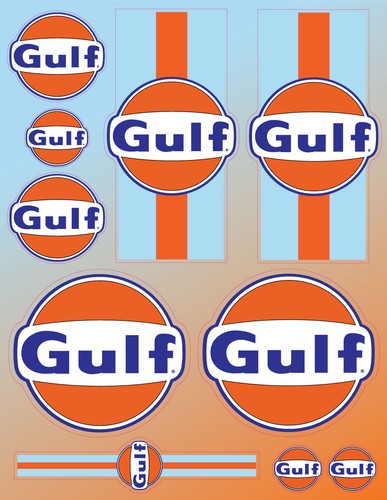 Ensemble autocollants gulf - d'autocollants,